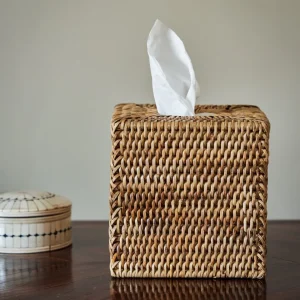 Heho Rattan Tissue Box Cover